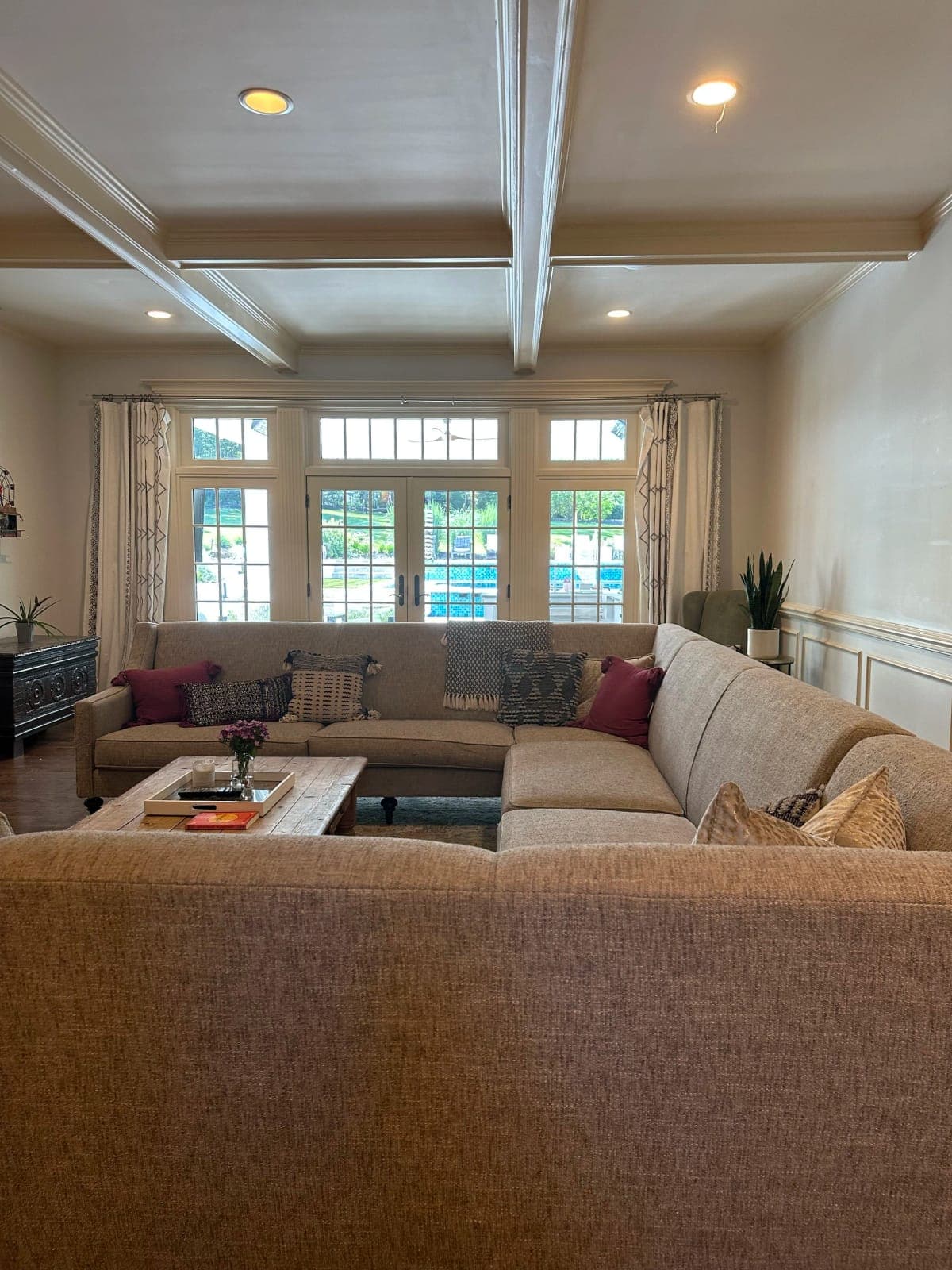 Family room before LaMira Interiors redesign