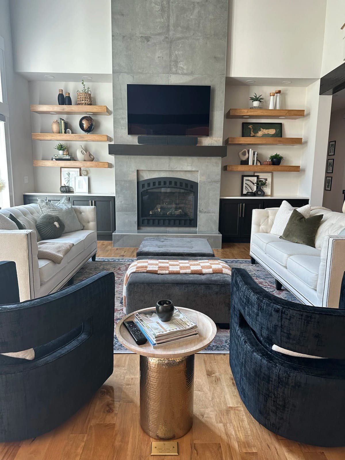 Great room before LaMira Interiors redesign