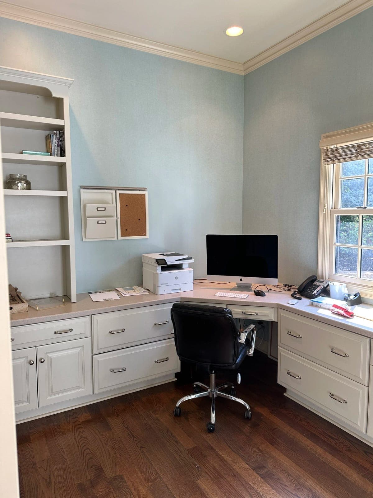 Home office before LaMira Interiors redesign
