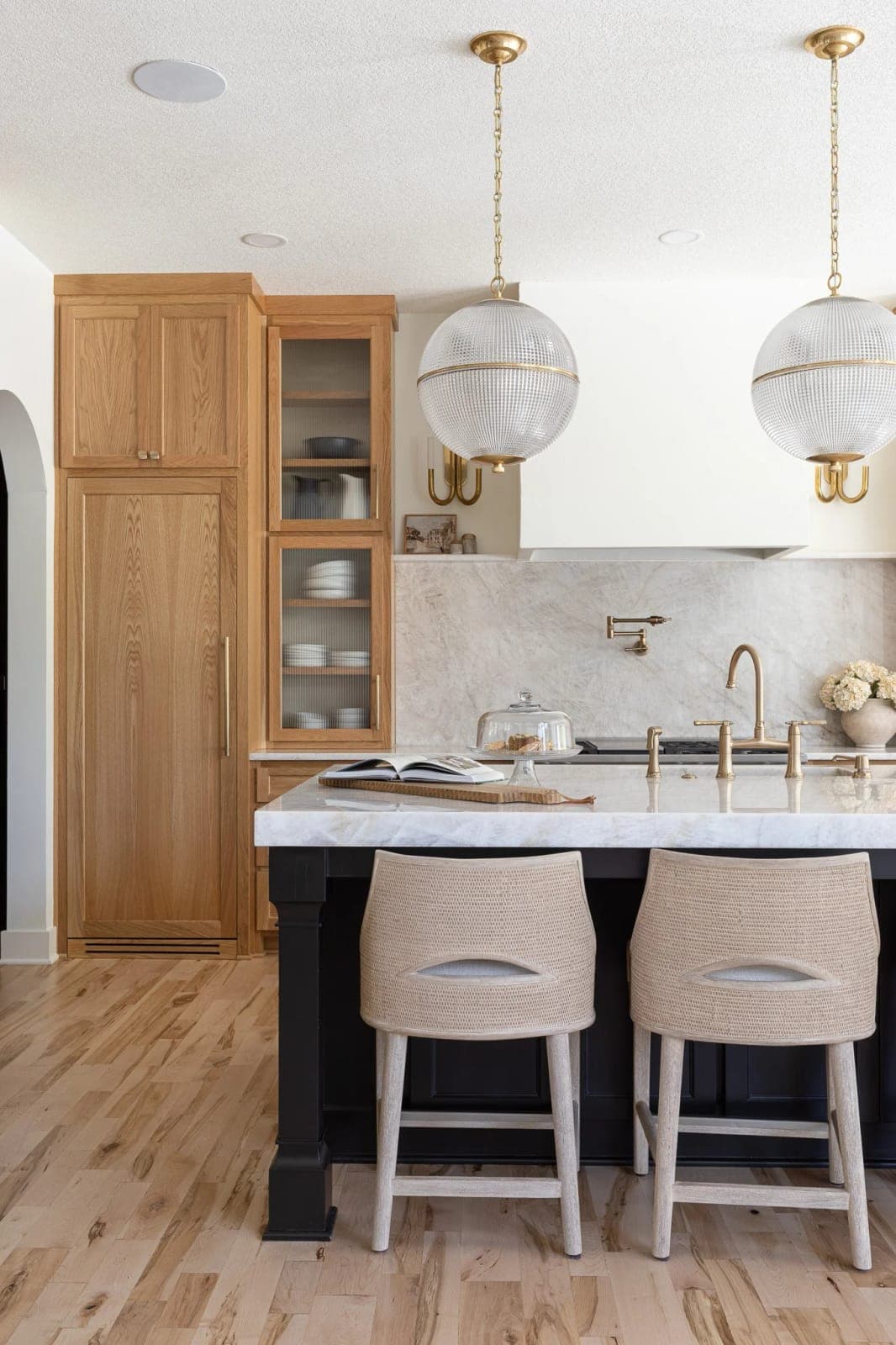 Kitchen island after LaMira Interiors redesign