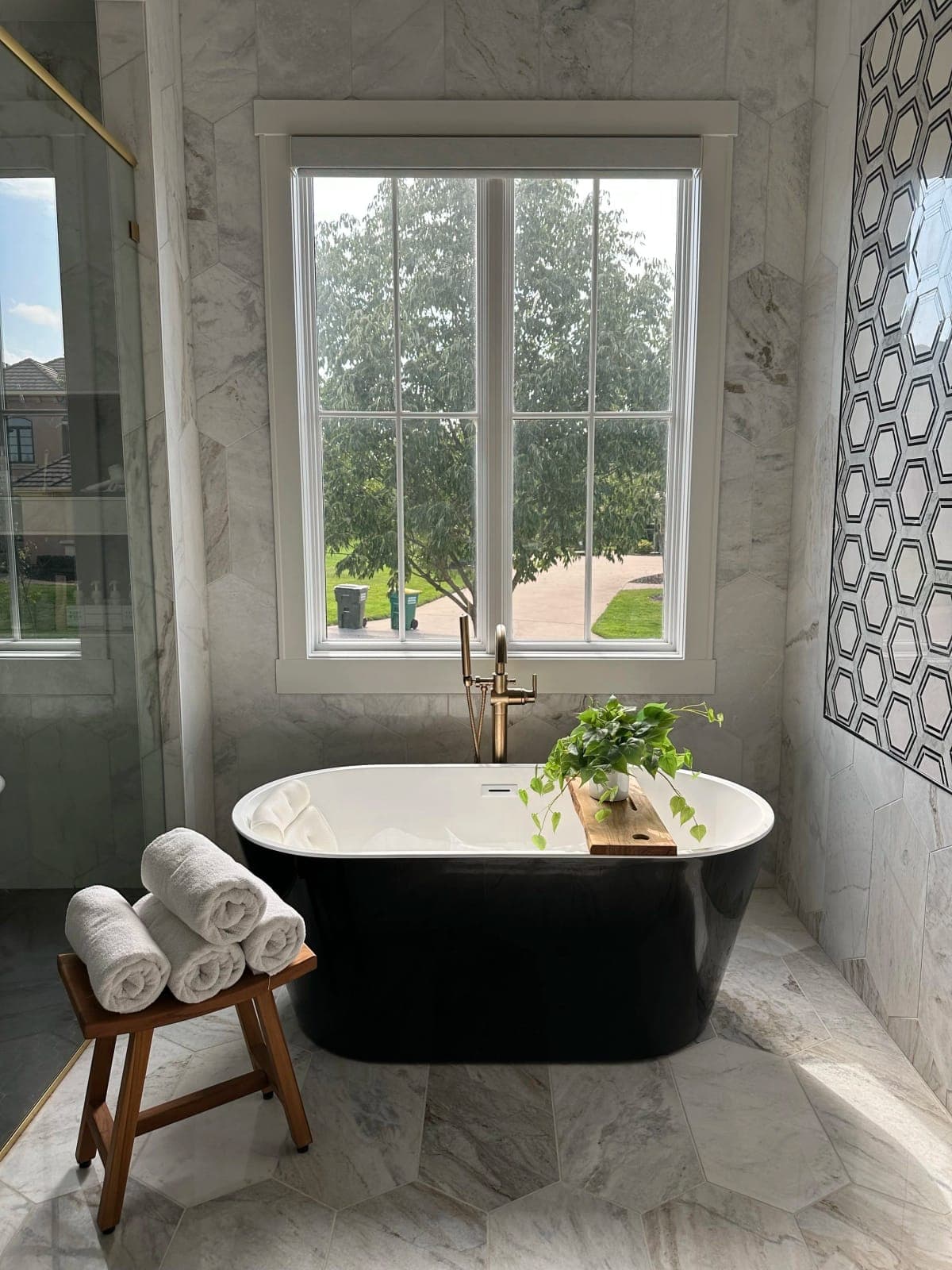 Primary bath before LaMira Interiors redesign