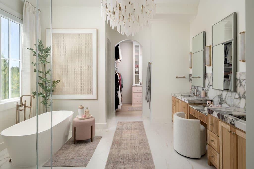 Dining room designed by LaMira Interiors in the Kansas City area