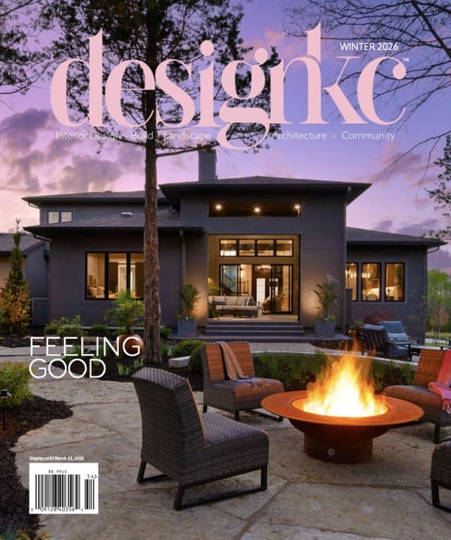 designkc magazine cover, Winter 2026 issue featuring LaMira Interiors